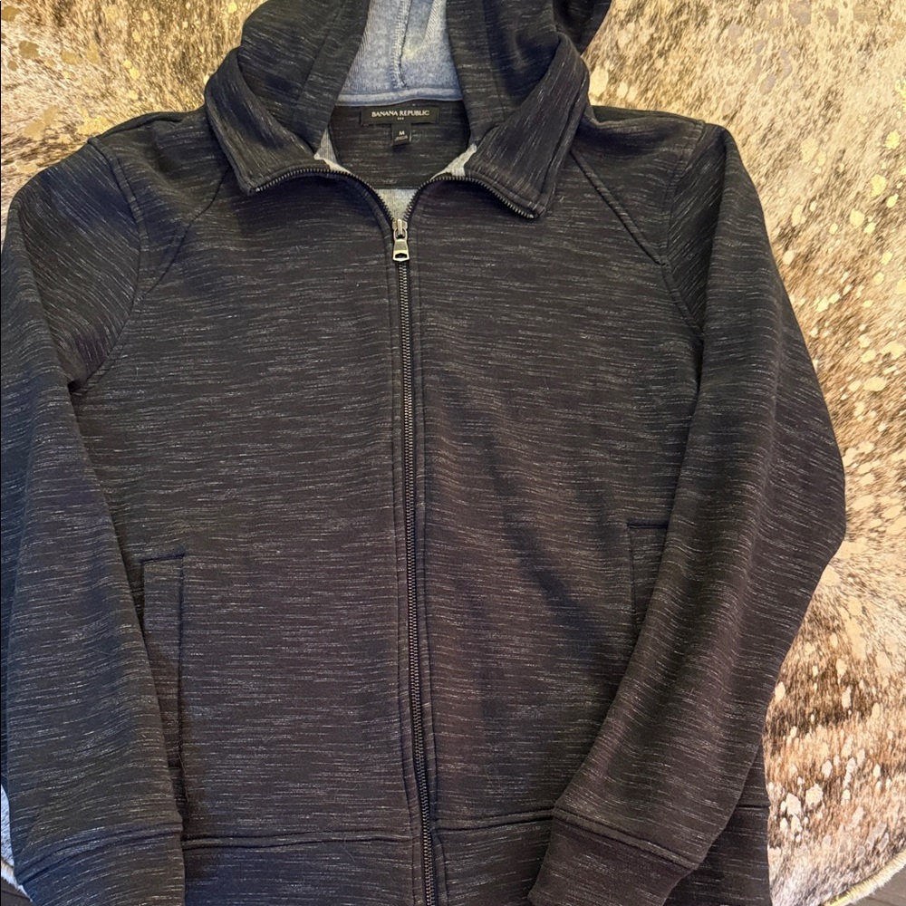 Banana Republic Charcoal Zip-Up Jacket